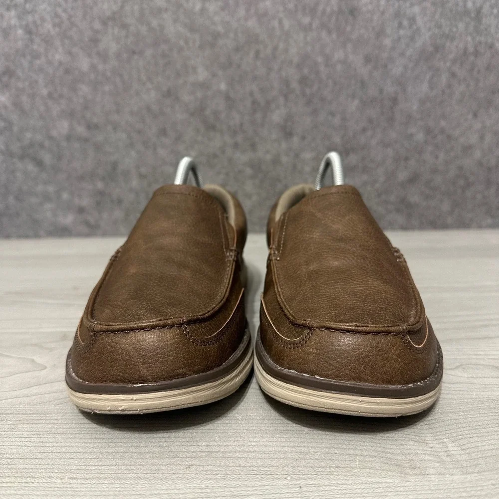 Sonoma Goods For Life Morris Men 8.5 Brown Slip On Boat Shoes Ortholite‎ Eco
